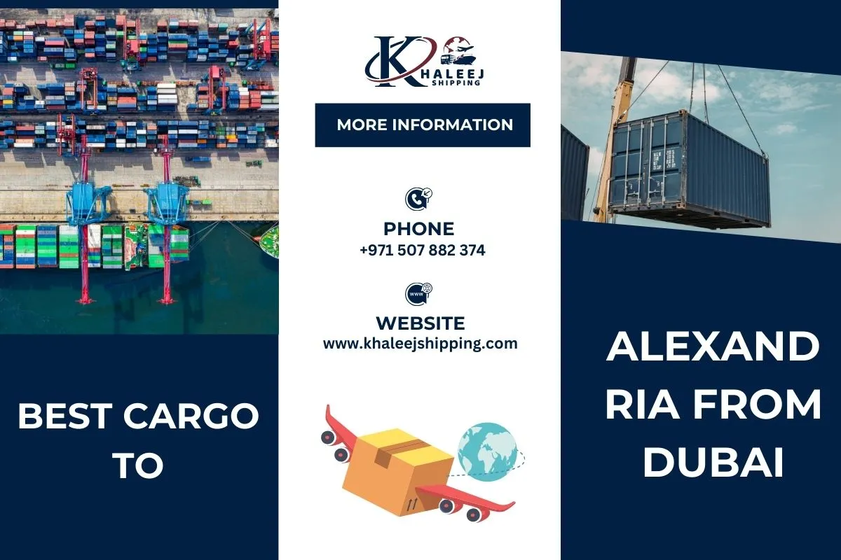Best Cargo to Alexandria from Dubai