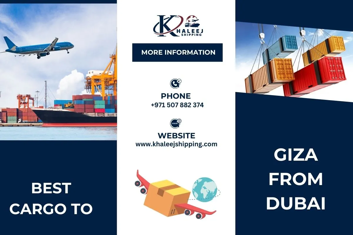 Best Cargo to Giza from Dubai