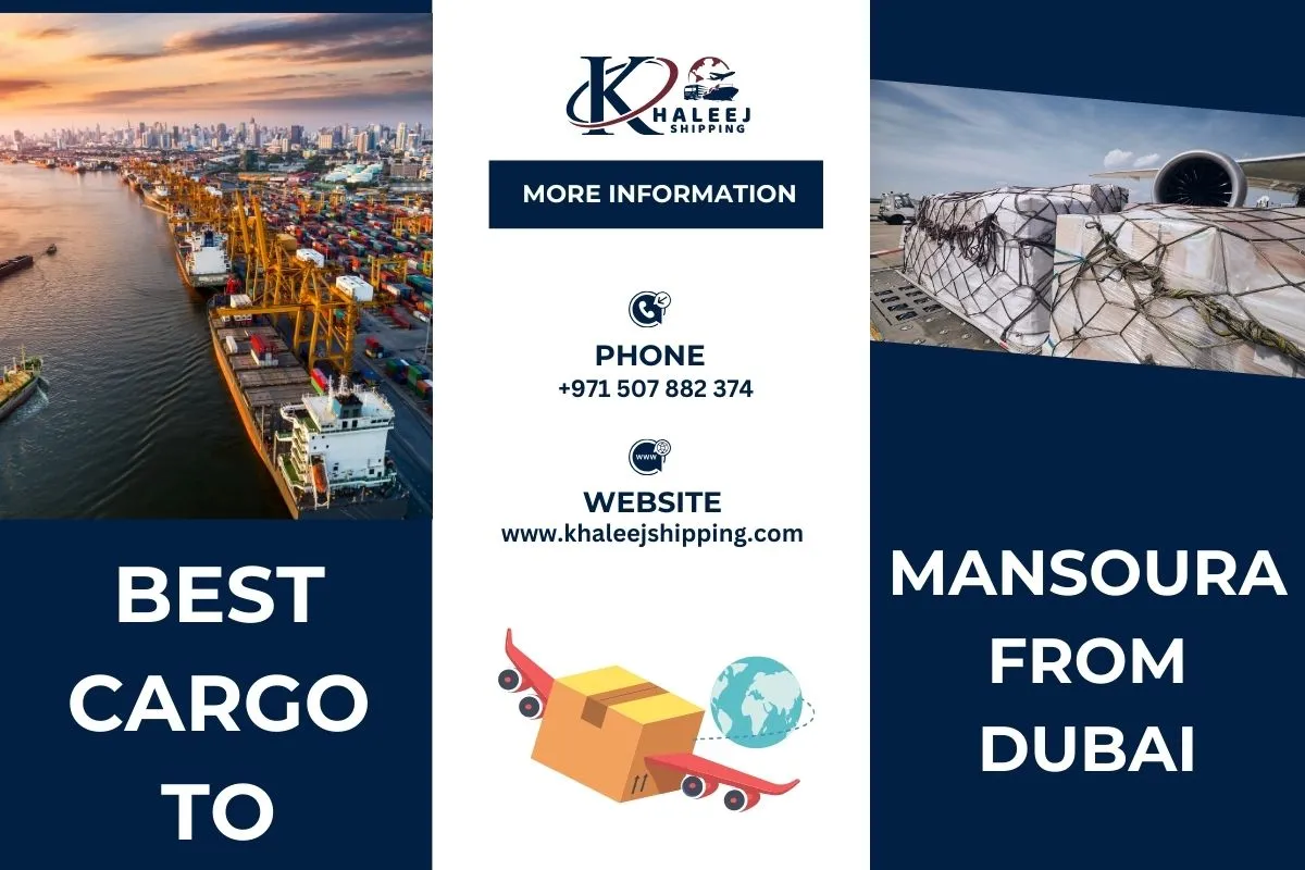 Best Cargo to Mansoura from Dubai