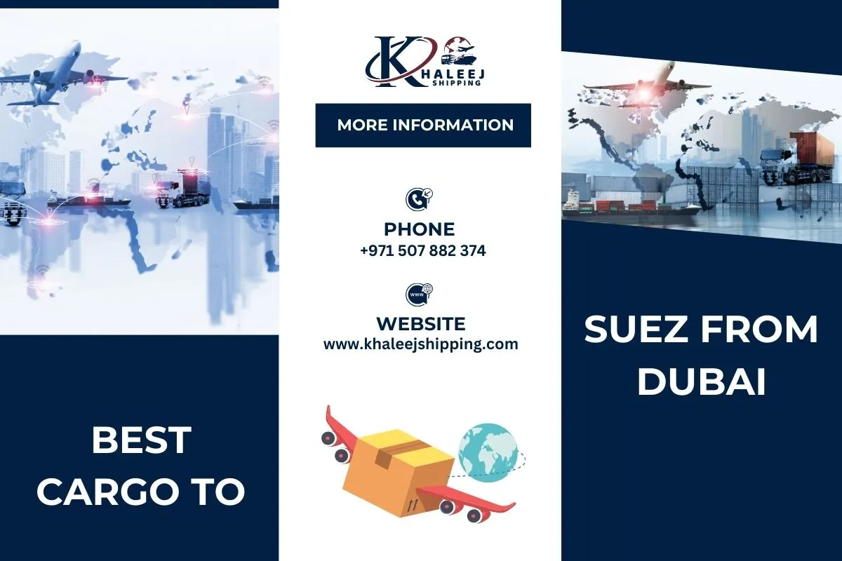 Best Cargo to Suez from Dubai