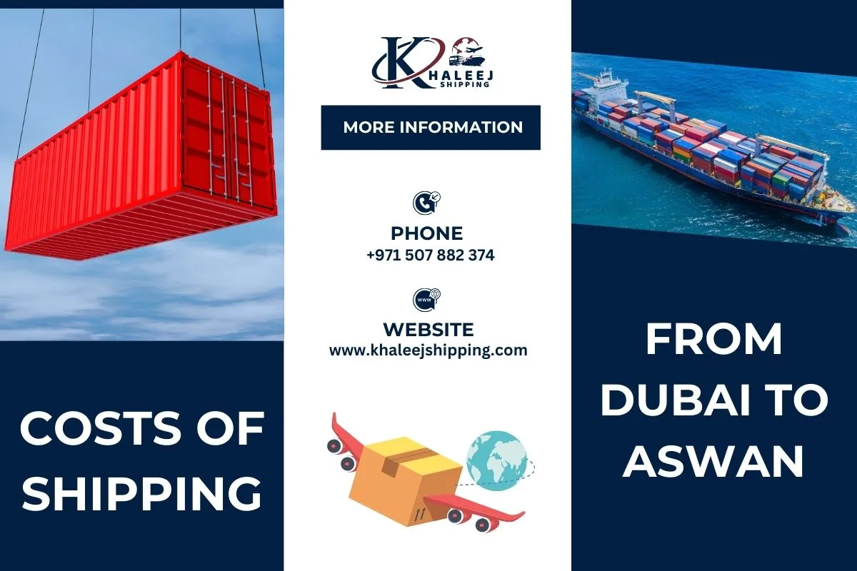 Costs of Shipping from Dubai to Aswan