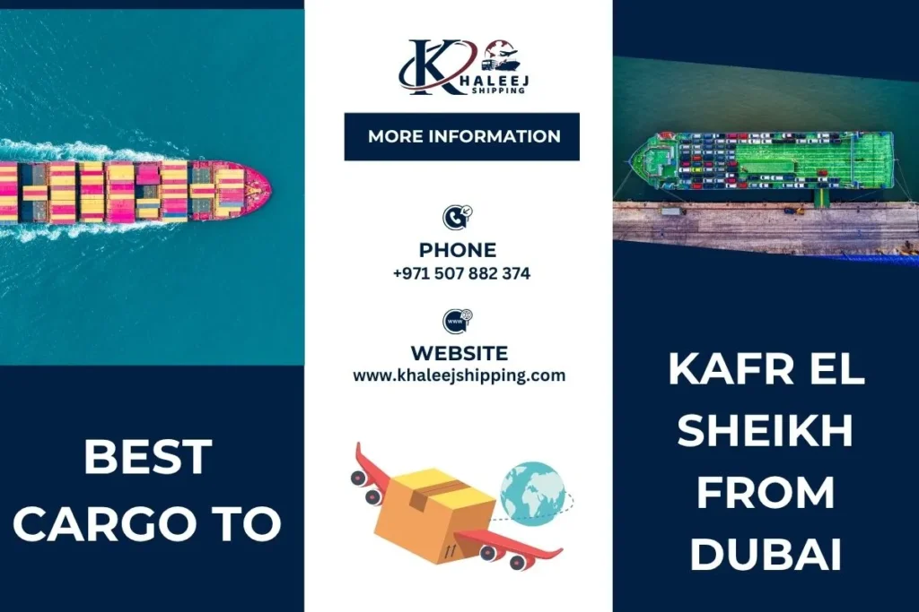 Best Cargo to Kafr El Sheikh from Dubai