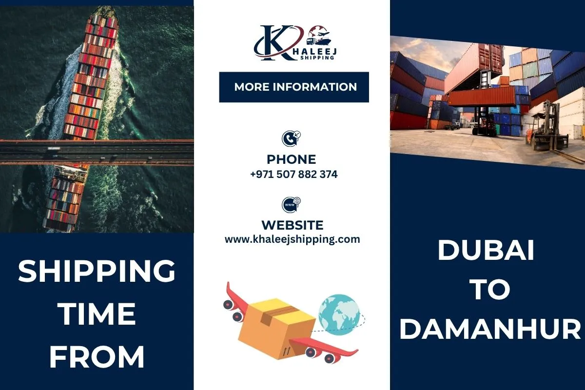 Shipping Time from Dubai to Damanhur