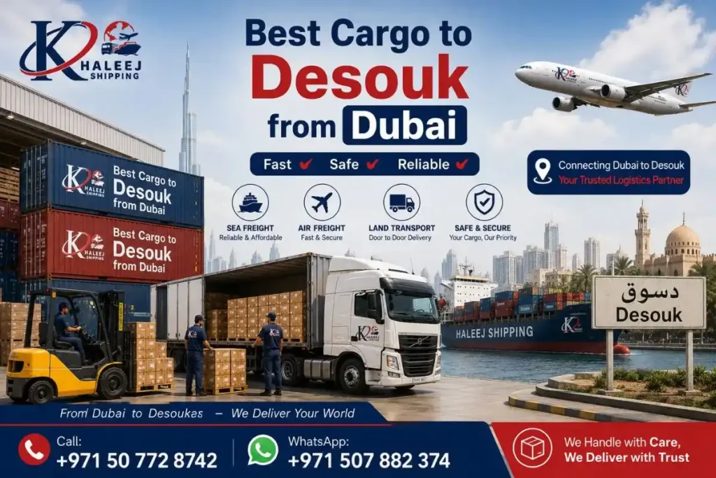 Best Cargo to Desouk from Dubai