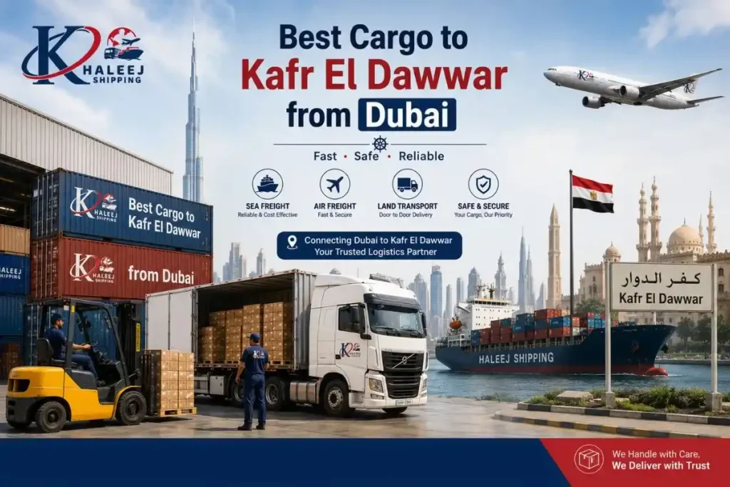 Best Cargo to Kafr El Dawwar from Dubai