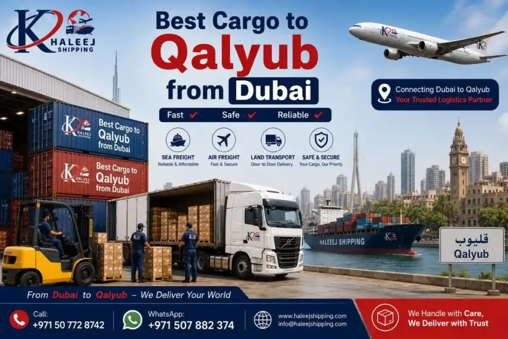 Best Cargo to Qalyub from Dubai