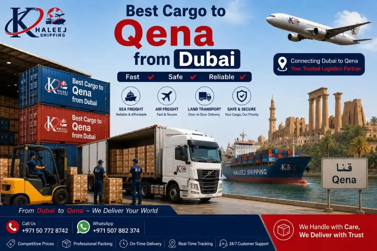 Best Cargo to Qena from Dubai