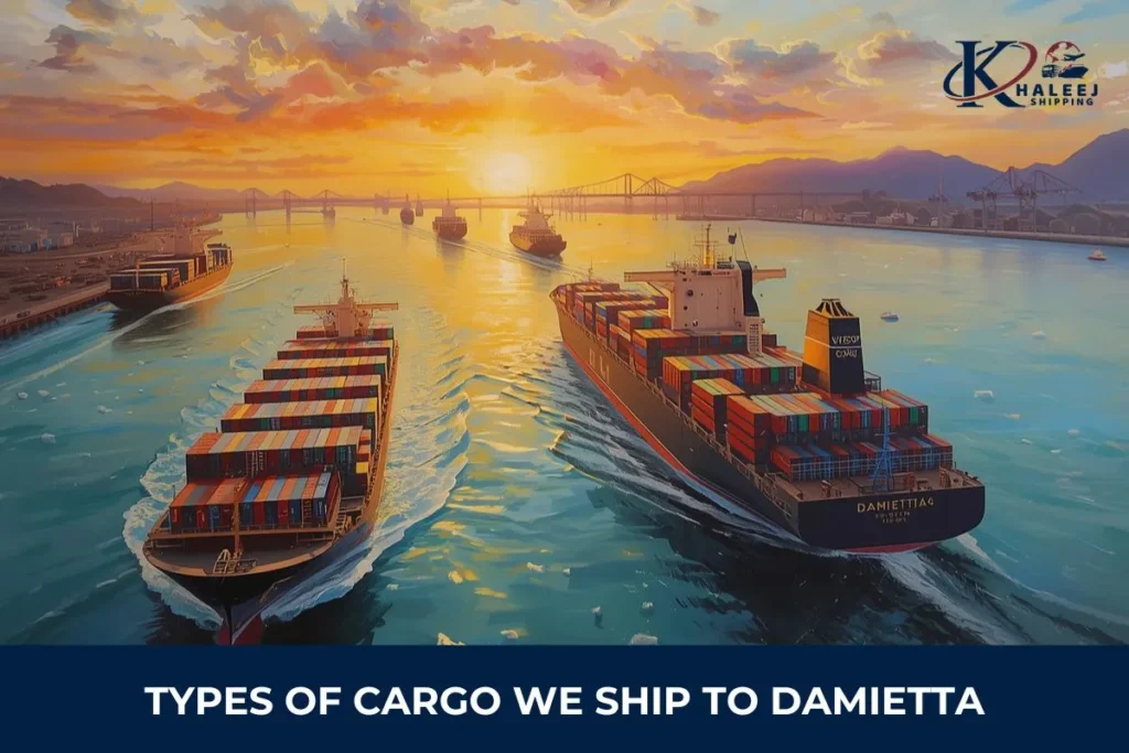 Types of Cargo We Ship to Damietta