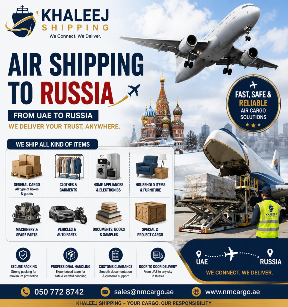 Cargo to Russia from Dubai by air