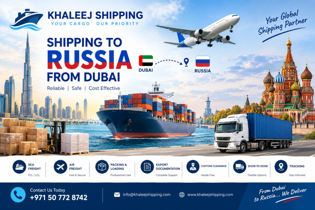 Shipping from Dubai to Russia